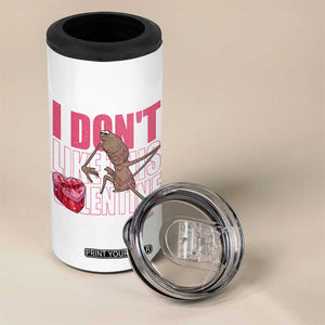 Marcus The Worm Funny Valentine Meme 4 in 1 Can Cooler Tumbler I Don't Like This Valentine TS14 Print Your Wear