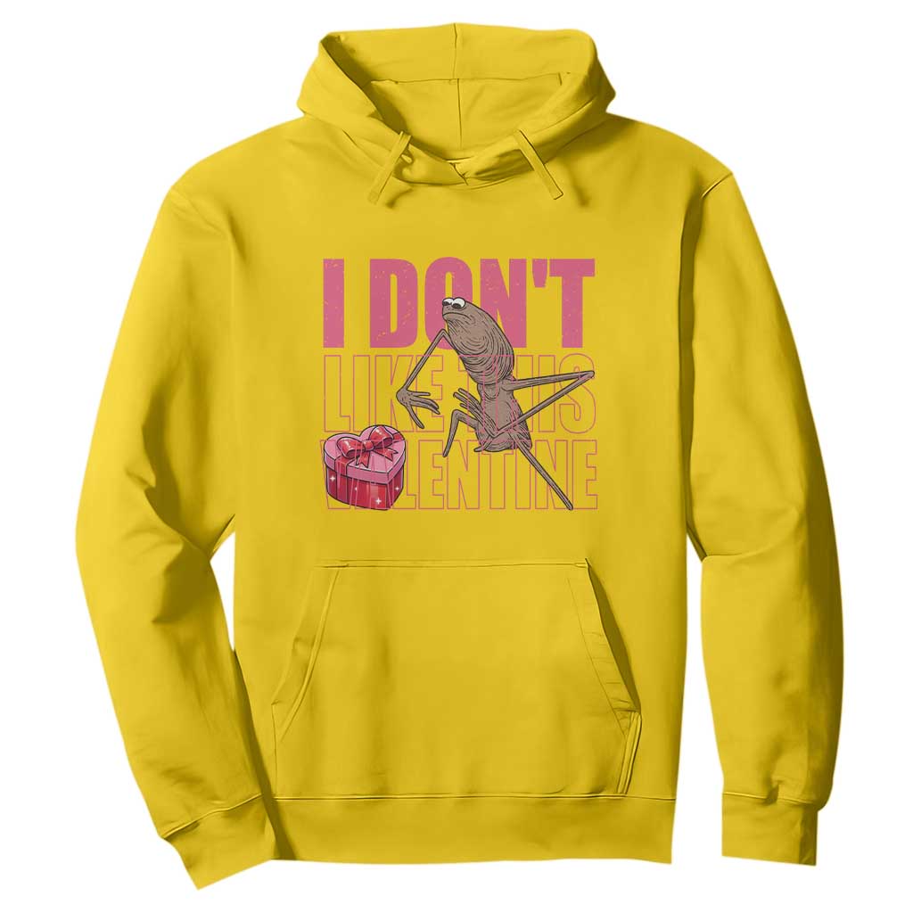 Marcus The Worm Funny Valentine Meme Hoodie I Don't Like This Valentine TS14 Daisy Print Your Wear