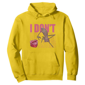 Marcus The Worm Funny Valentine Meme Hoodie I Don't Like This Valentine TS14 Daisy Print Your Wear