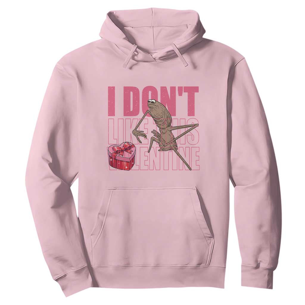 Marcus The Worm Funny Valentine Meme Hoodie I Don't Like This Valentine TS14 Light Pink Print Your Wear