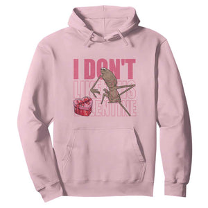 Marcus The Worm Funny Valentine Meme Hoodie I Don't Like This Valentine TS14 Light Pink Print Your Wear