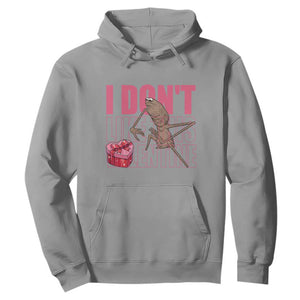 Marcus The Worm Funny Valentine Meme Hoodie I Don't Like This Valentine TS14 Sport Gray Print Your Wear