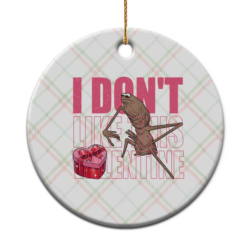 Marcus The Worm Funny Valentine Meme Ceramic Ornament I Don't Like This Valentine TS14 1pc Christmas Plaid Print Your Wear