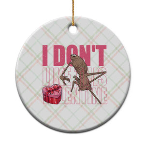 Marcus The Worm Funny Valentine Meme Ceramic Ornament I Don't Like This Valentine TS14 1pc Christmas Plaid Print Your Wear