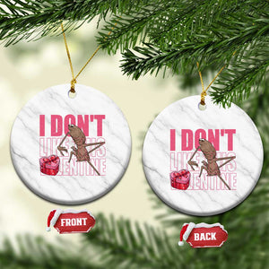 Marcus The Worm Funny Valentine Meme Ceramic Ornament I Don't Like This Valentine TS14 1pc White Marble Print Your Wear