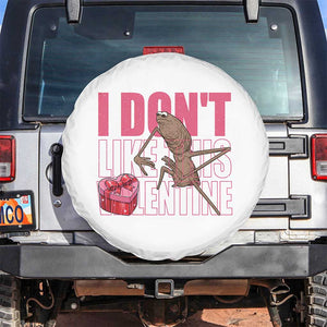 Marcus The Worm Funny Valentine Meme Spare Tire Cover I Don't Like This Valentine TS14 No hole White Print Your Wear
