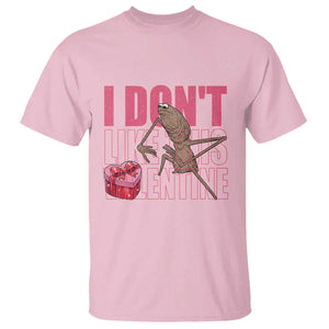 Marcus The Worm Funny Valentine Meme T Shirt I Don't Like This Valentine TS14 Light Pink Print Your Wear