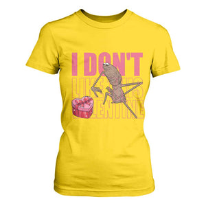 Marcus The Worm Funny Valentine Meme T Shirt For Women I Don't Like This Valentine TS14 Daisy Print Your Wear