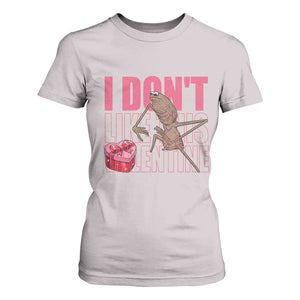 Marcus The Worm Funny Valentine Meme T Shirt For Women I Don't Like This Valentine TS14 Ice Gray Print Your Wear