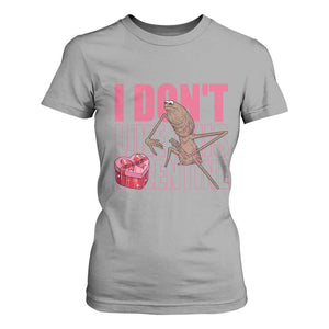 Marcus The Worm Funny Valentine Meme T Shirt For Women I Don't Like This Valentine TS14 Sport Gray Print Your Wear