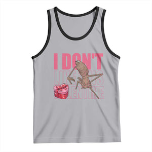 Marcus The Worm Funny Valentine Meme Tank Top I Don't Like This Valentine TS14 Athletic Heather Black Print Your Wear
