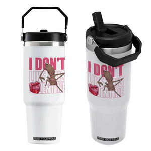 Marcus The Worm Funny Valentine Meme Flip Straw Tumbler I Don't Like This Valentine TS14 One Size: 30 oz White Print Your Wear