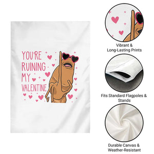 Marcus The Worm Meme Garden Flag Funny Anti Valentines Day TS14 Print Your Wear
