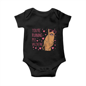 Marcus The Worm Meme Baby Onesie Funny Anti Valentines Day TS14 Black Print Your Wear