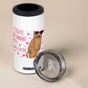 Marcus The Worm Meme 4 in 1 Can Cooler Tumbler Funny Anti Valentines Day TS14 Print Your Wear