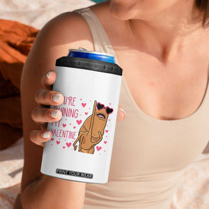 Marcus The Worm Meme 4 in 1 Can Cooler Tumbler Funny Anti Valentines Day TS14 Print Your Wear