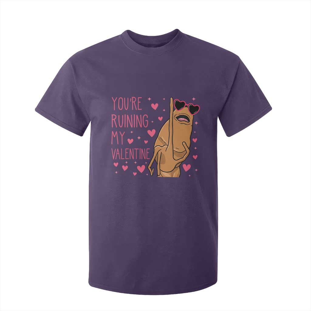 Marcus The Worm Meme T Shirt For Kid Funny Anti Valentines Day TS14 Purple Print Your Wear