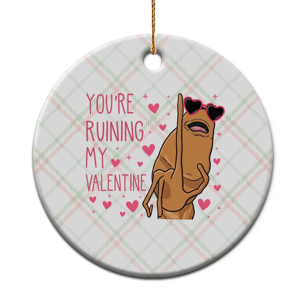Marcus The Worm Meme Ceramic Ornament Funny Anti Valentines Day TS14 1pc Christmas Plaid Print Your Wear