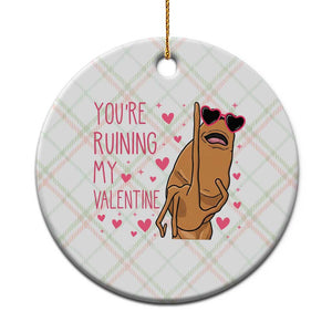 Marcus The Worm Meme Ceramic Ornament Funny Anti Valentines Day TS14 1pc Christmas Plaid Print Your Wear