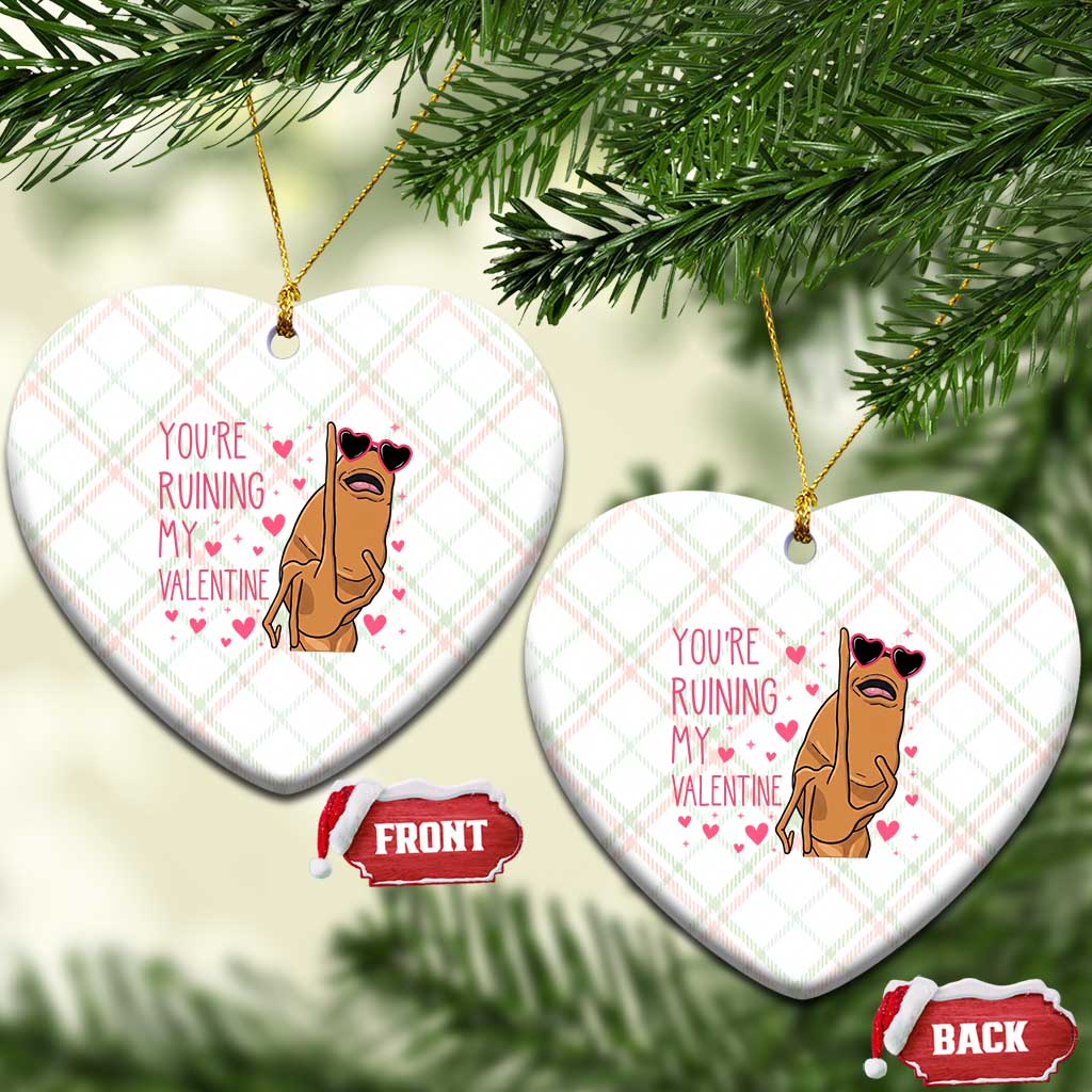Marcus The Worm Meme Ceramic Ornament Funny Anti Valentines Day TS14 Print Your Wear