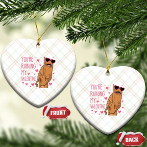 Marcus The Worm Meme Ceramic Ornament Funny Anti Valentines Day TS14 Print Your Wear