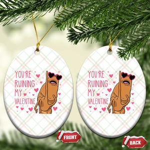 Marcus The Worm Meme Ceramic Ornament Funny Anti Valentines Day TS14 Print Your Wear