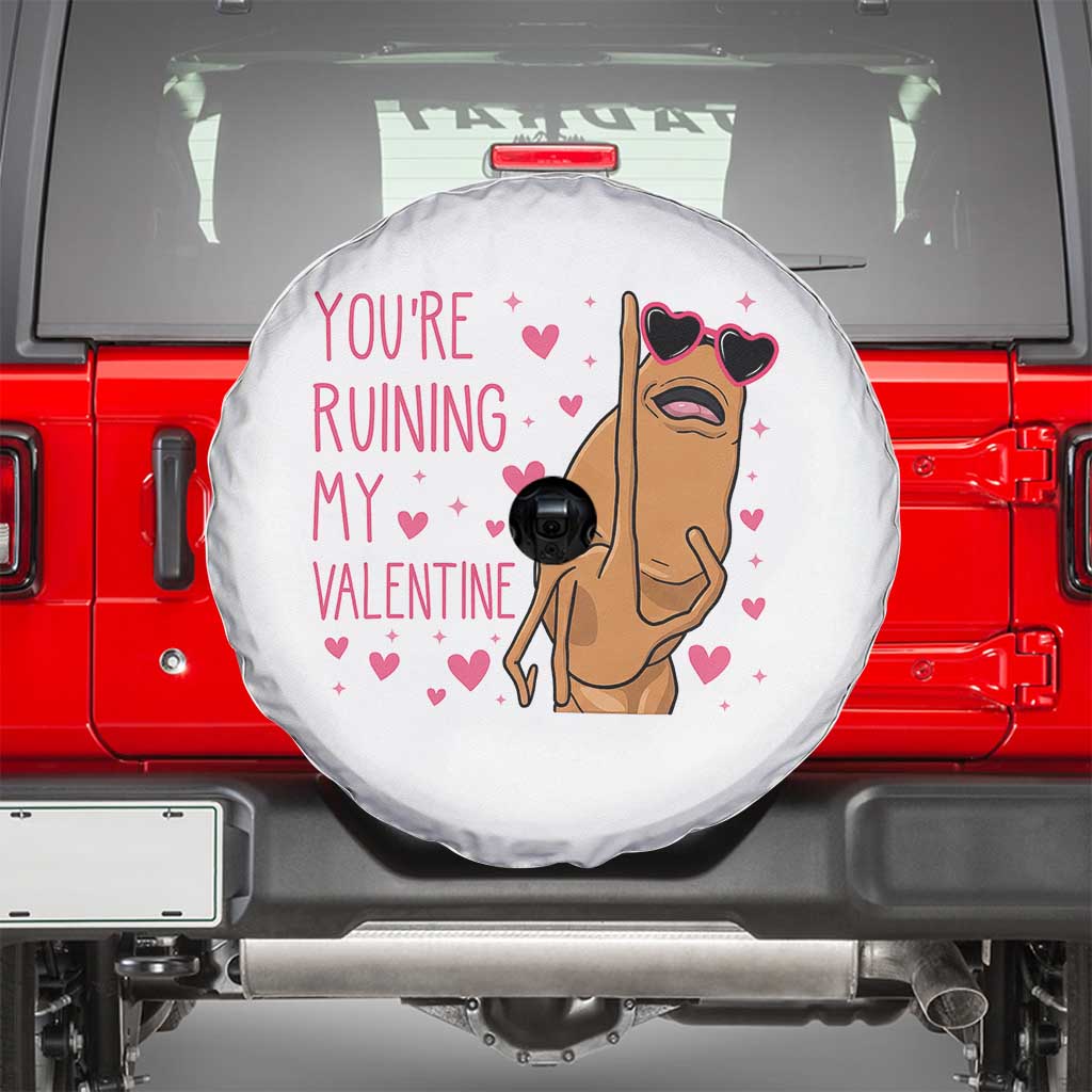 Marcus The Worm Meme Spare Tire Cover Funny Anti Valentines Day TS14 White Print Your Wear