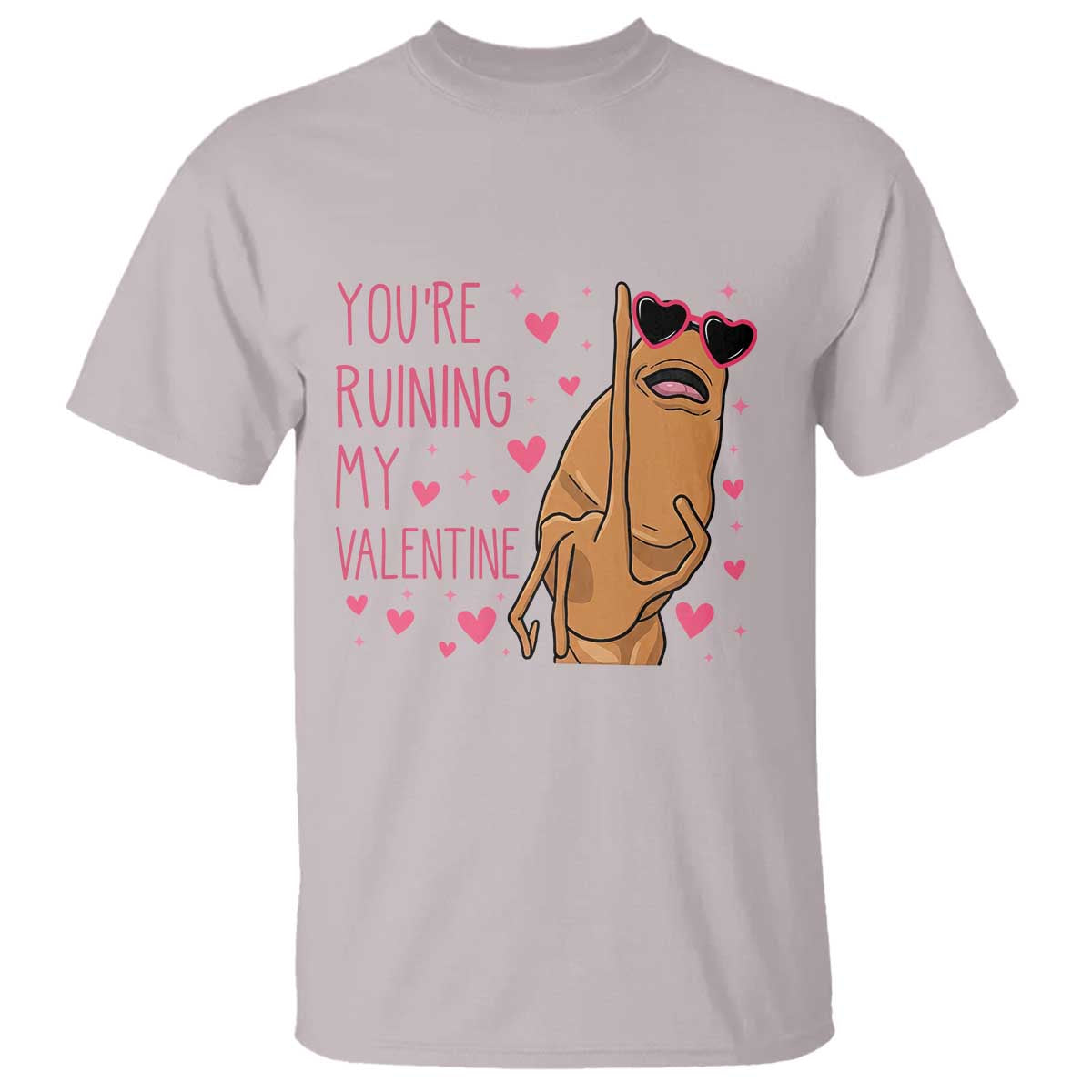 Marcus The Worm Meme T Shirt Funny Anti Valentines Day TS14 Ice Gray Print Your Wear