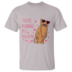 Marcus The Worm Meme T Shirt Funny Anti Valentines Day TS14 Ice Gray Print Your Wear