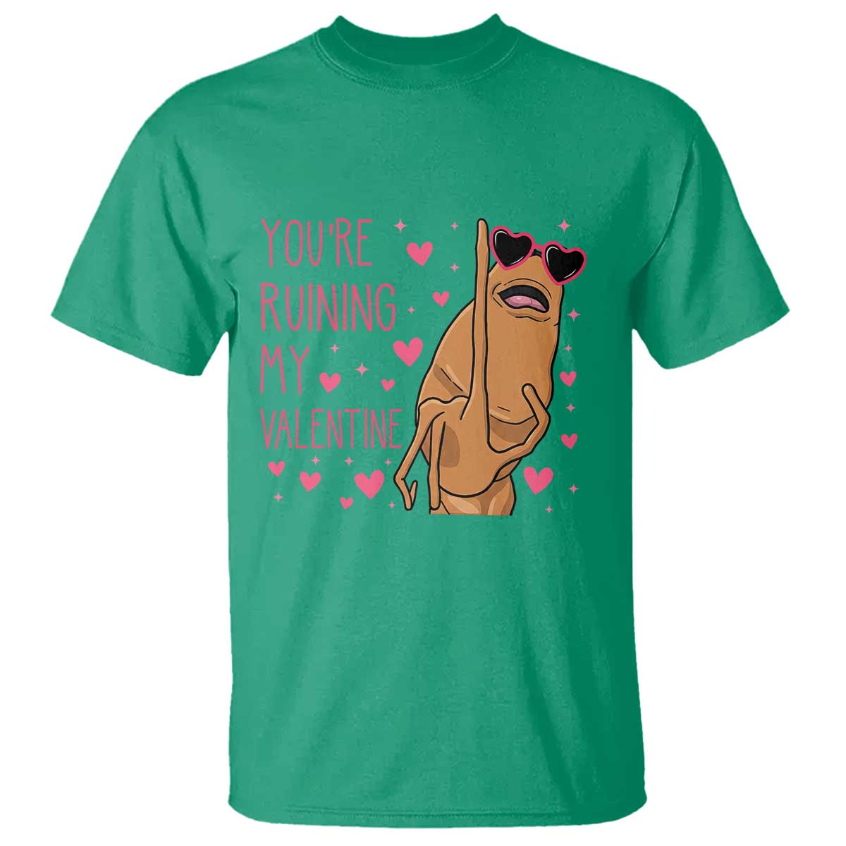 Marcus The Worm Meme T Shirt Funny Anti Valentines Day TS14 Irish Green Print Your Wear