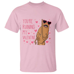 Marcus The Worm Meme T Shirt Funny Anti Valentines Day TS14 Light Pink Print Your Wear