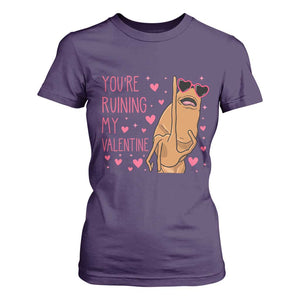 Marcus The Worm Meme T Shirt For Women Funny Anti Valentines Day TS14 Purple Print Your Wear
