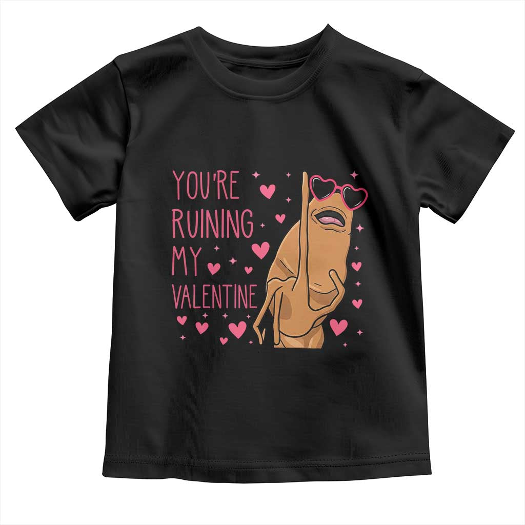 Marcus The Worm Meme Toddler T Shirt Funny Anti Valentines Day TS14 Black Print Your Wear