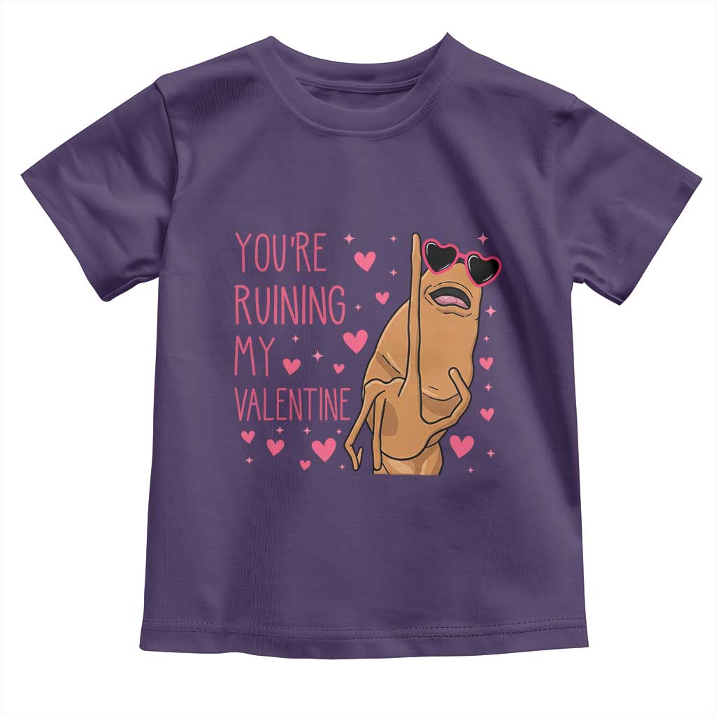 Marcus The Worm Meme Toddler T Shirt Funny Anti Valentines Day TS14 Purple Print Your Wear