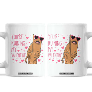 Marcus The Worm Meme Coffee Mug Funny Anti Valentines Day TS14 White Print Your Wear