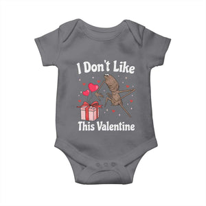 Marcus The Worm Meme Baby Onesie Funny Anti Valentines Day Sarcastic TS14 Charcoal Print Your Wear