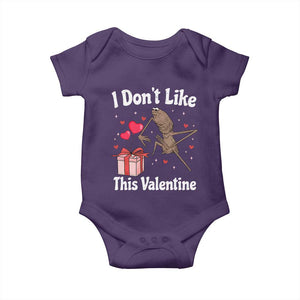 Marcus The Worm Meme Baby Onesie Funny Anti Valentines Day Sarcastic TS14 Purple Print Your Wear