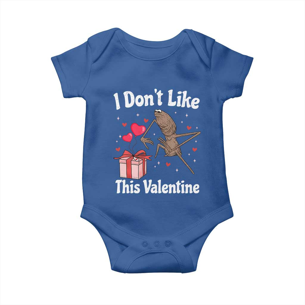 Marcus The Worm Meme Baby Onesie Funny Anti Valentines Day Sarcastic TS14 Royal Blue Print Your Wear