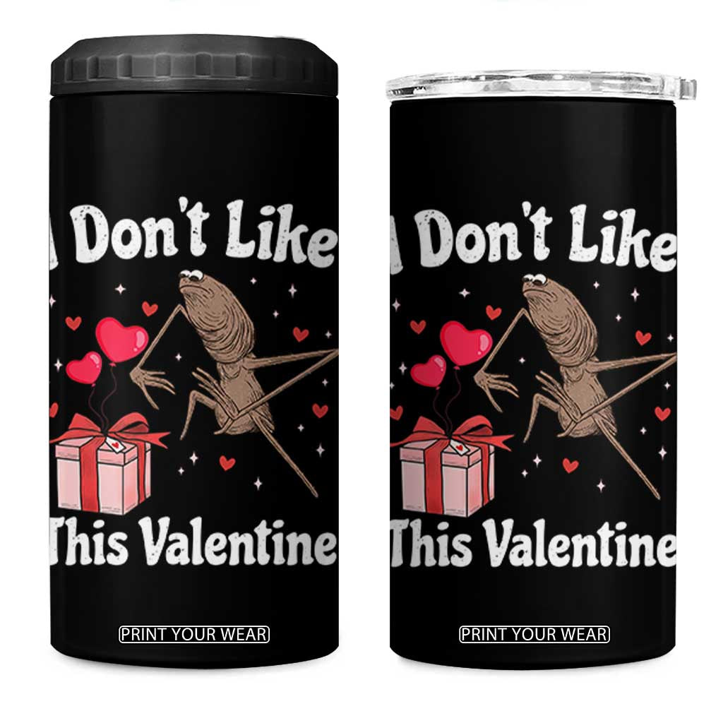 Marcus The Worm Meme 4 in 1 Can Cooler Tumbler Funny Anti Valentines Day Sarcastic TS14 One Size: 16 oz Black Print Your Wear