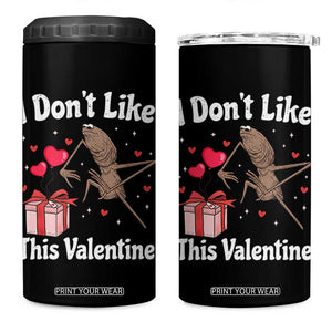 Marcus The Worm Meme 4 in 1 Can Cooler Tumbler Funny Anti Valentines Day Sarcastic TS14 One Size: 16 oz Black Print Your Wear
