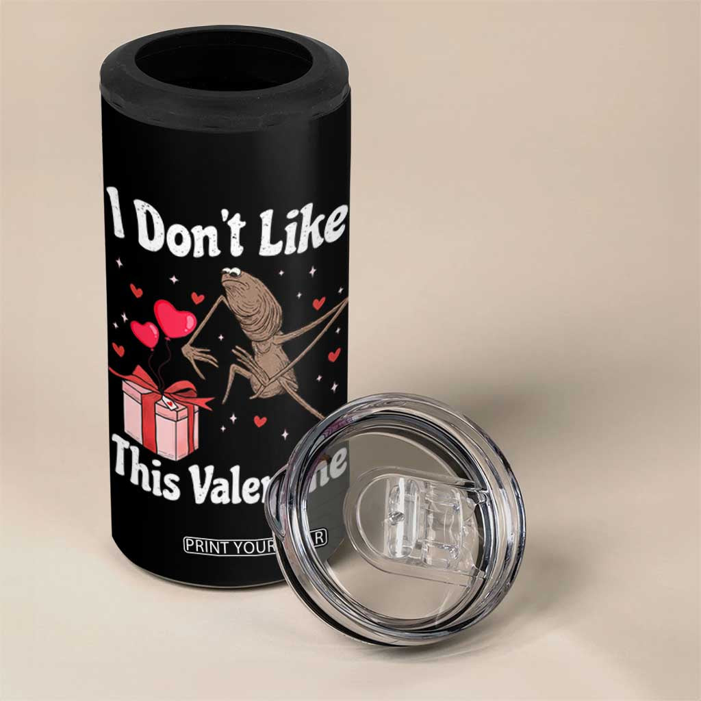 Marcus The Worm Meme 4 in 1 Can Cooler Tumbler Funny Anti Valentines Day Sarcastic TS14 Print Your Wear