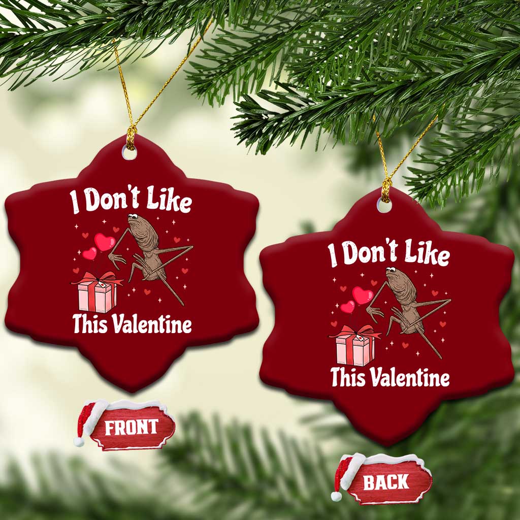 Marcus The Worm Meme Ceramic Ornament Funny Anti Valentines Day Sarcastic TS14 Print Your Wear