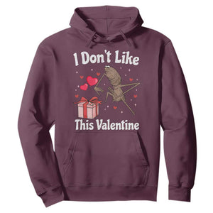 Marcus The Worm Meme Hoodie Funny Anti Valentines Day Sarcastic - Print Your Wear