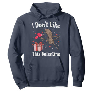 Marcus The Worm Meme Hoodie Funny Anti Valentines Day Sarcastic TS14 Navy Print Your Wear