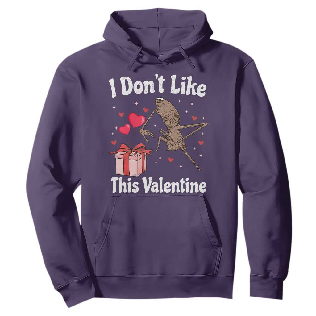 Marcus The Worm Meme Hoodie Funny Anti Valentines Day Sarcastic TS14 Purple Print Your Wear