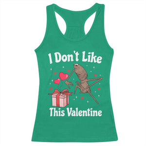 Marcus The Worm Meme Racerback Tank Top Funny Anti Valentines Day Sarcastic TS14 Irish Green Print Your Wear