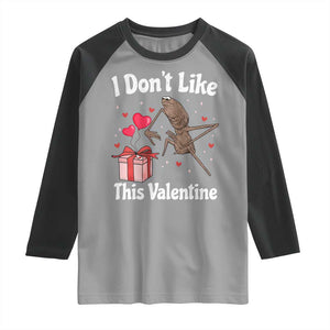 Marcus The Worm Meme Raglan Shirt Funny Anti Valentines Day Sarcastic TS14 Sport Gray Black Print Your Wear