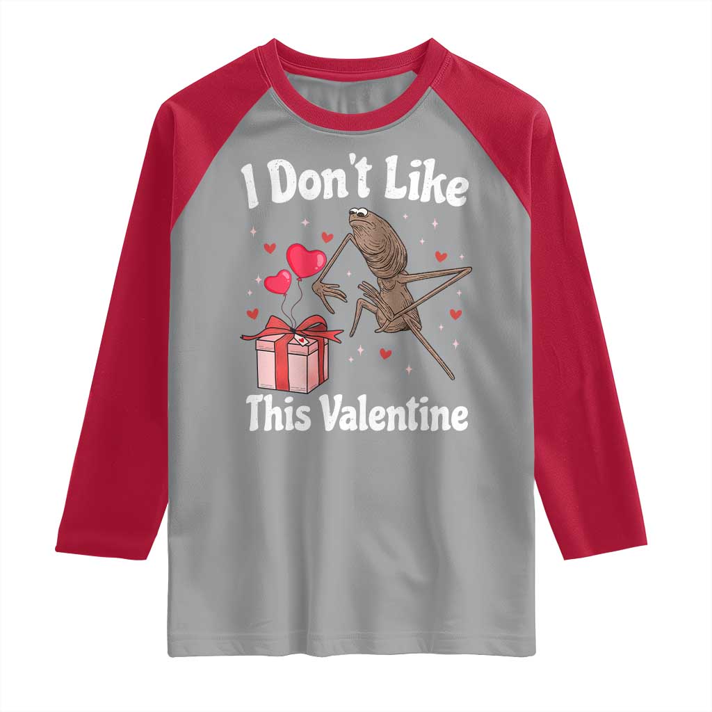 Marcus The Worm Meme Raglan Shirt Funny Anti Valentines Day Sarcastic TS14 Sport Gray Red Print Your Wear