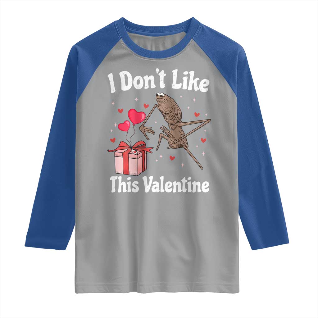 Marcus The Worm Meme Raglan Shirt Funny Anti Valentines Day Sarcastic TS14 Sport Gray Royal Print Your Wear