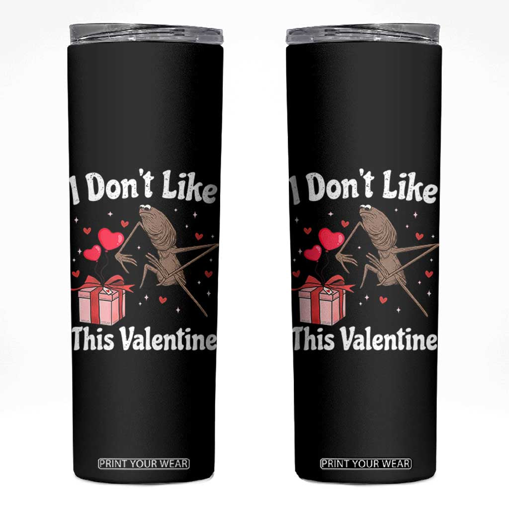 Marcus The Worm Meme Skinny Tumbler Funny Anti Valentines Day Sarcastic TS14 Black Print Your Wear